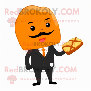 Orange Croissant maskot...