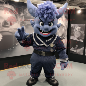 Navy Demon mascotte kostuum...