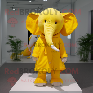 Gele olifant mascotte...