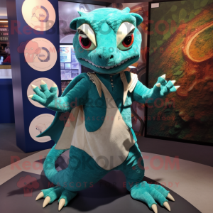 Teal Geckos mascotte...