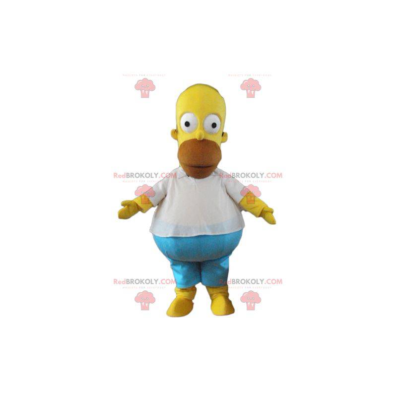 Homer Simpson mascote famoso personagem de desenho animado -