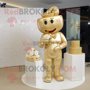 Goldene Hochzeitstorte als...