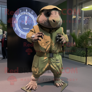 Olive Armadillo mascotte...