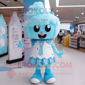 Sky Blue Ice Cream mascotte...