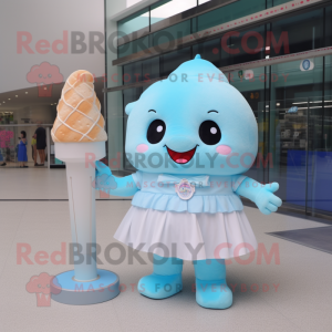 Sky Blue Ice Cream mascotte...