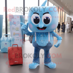 Sky Blue Candy maskot...