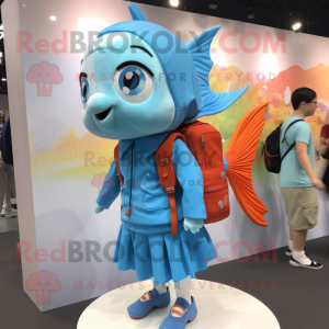 Sky Blue Goldfish mascotte...