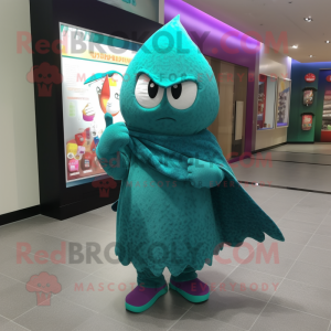 Teal Candy mascotte kostuum...