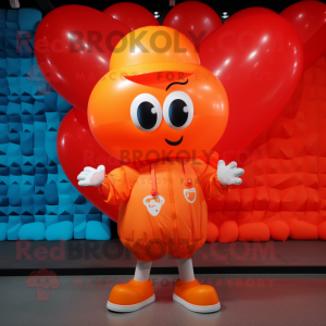 Oransje hjerteformede...
