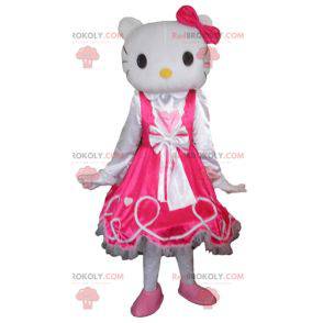 Mascotte Hello Kitty célèbre chat blanc de dessin animé -