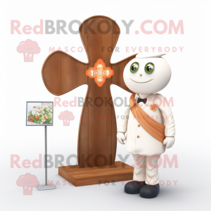 Peach Celtic Cross maskot...