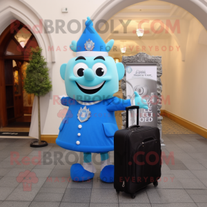Postava maskota Sky Blue...