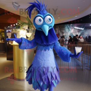 Blue Stilt Walker maskot...