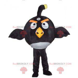 Gran mascota pájaro blanco y negro del famoso juego Angry Birds