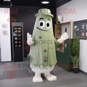 Olive Ghost maskot kostume...