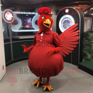 Red Hens mascotte kostuum...