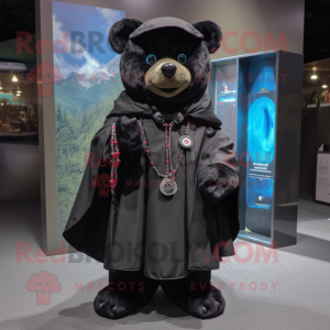 Black Teddy Bear mascotte...