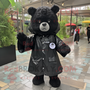 Black Teddy Bear mascotte...