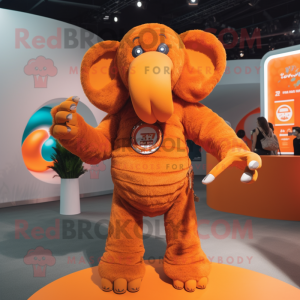 Orange Mammoth maskot...