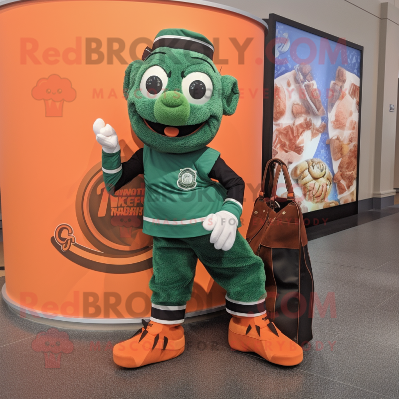 Rust Irish Dancing Shoes mascot costume character dressed with a Turtleneck and Tote bags Rust Irish Dancing Shoes mascot costume character dressed with a Turtleneck and Tote bags