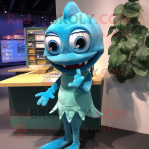 Cyan Barracuda mascotte...