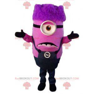 Mascot Pink Minion karakter grim og grim mig - Redbrokoly.com