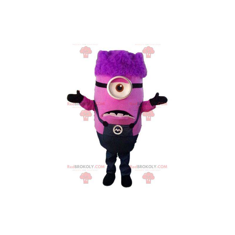 Mascote Pink Minion personagem feio e desagradável Eu -