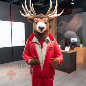 Red Deer mascotte kostuum...