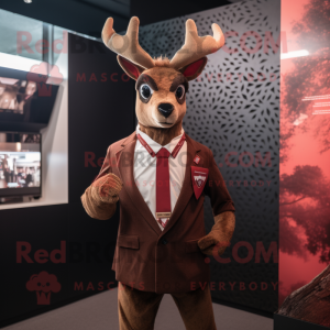 Red Deer mascotte kostuum...