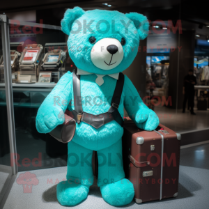 Turquoise teddybeer...