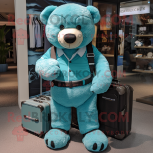 Turquoise teddybeer...