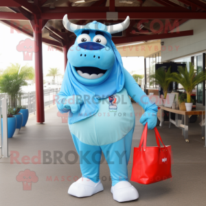 Sky Blue Steak maskot...