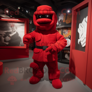 Red Commando mascotte...