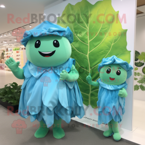 Postava maskota Sky Blue...