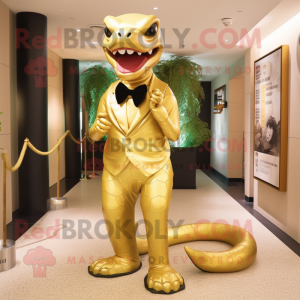 Gold Titanoboa maskot...