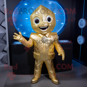 Gold Ice mascotte kostuum...