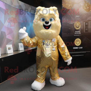 Gold Ice mascotte kostuum...