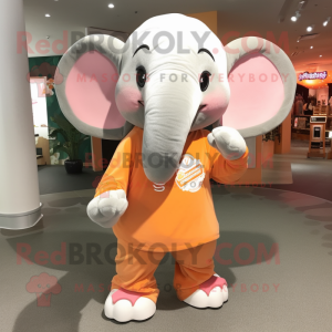 Peach Elephant maskot...