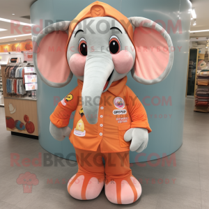 Peach Elephant maskot...