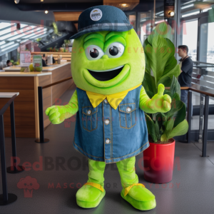 Postava maskota Lime Green...