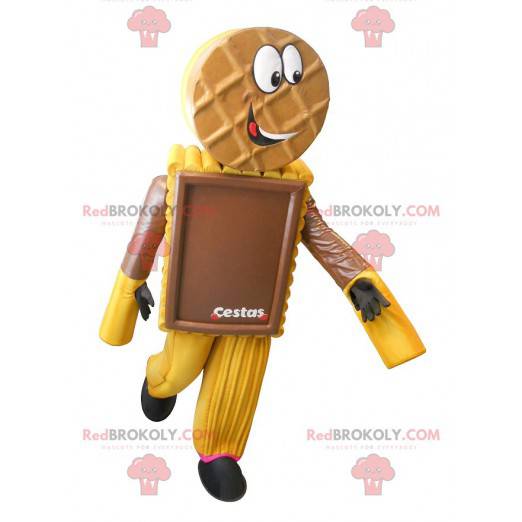 Mascote de bolo de biscoito de chocolate - Redbrokoly.com