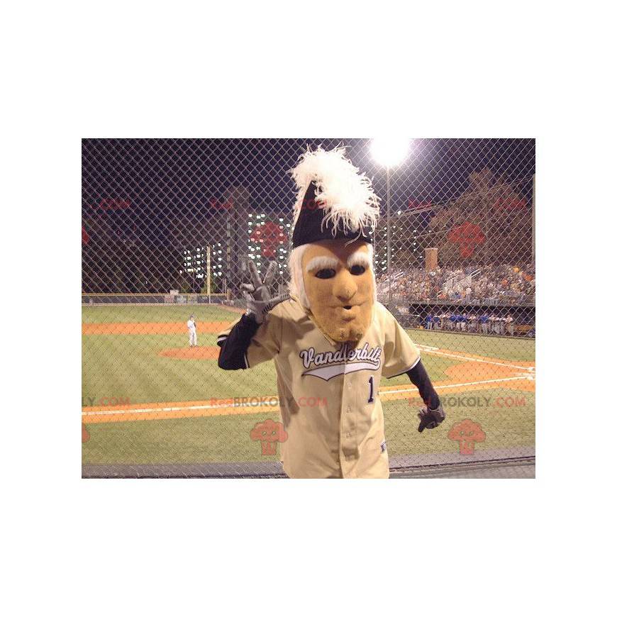 Mascotte del vecchio patriota in abiti sportivi - Redbrokoly.com Mascotte del vecchio patriota in abiti sportivi - Redbrokoly.com