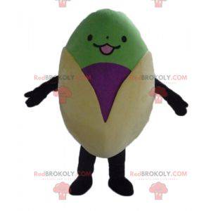 Mascot giant pistachio beige purple and green - Redbrokoly.com