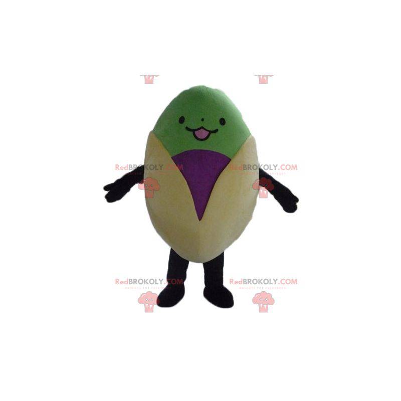 Mascot giant pistachio beige purple and green - Redbrokoly.com