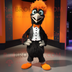 Oransje Emu maskot drakt...