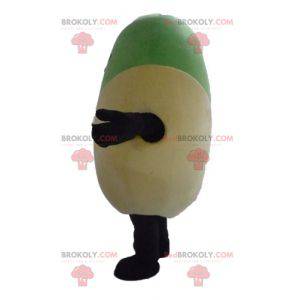 Mascote gigante pistache bege roxo e verde - Redbrokoly.com