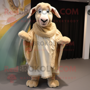 Beige Suffolk Sheep...