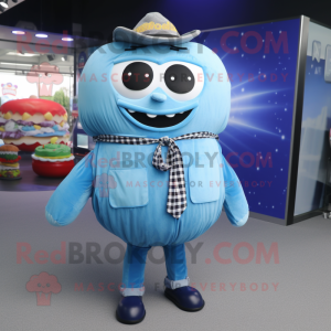 Blue Hamburger mascotte...