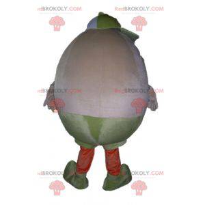 Mascotte d'œuf géant très souriant et jovial - Redbrokoly.com