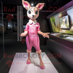 Pink Roe Deer maskot...